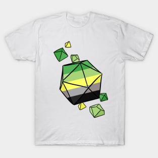 Aro Pride Flag Dice T-Shirt